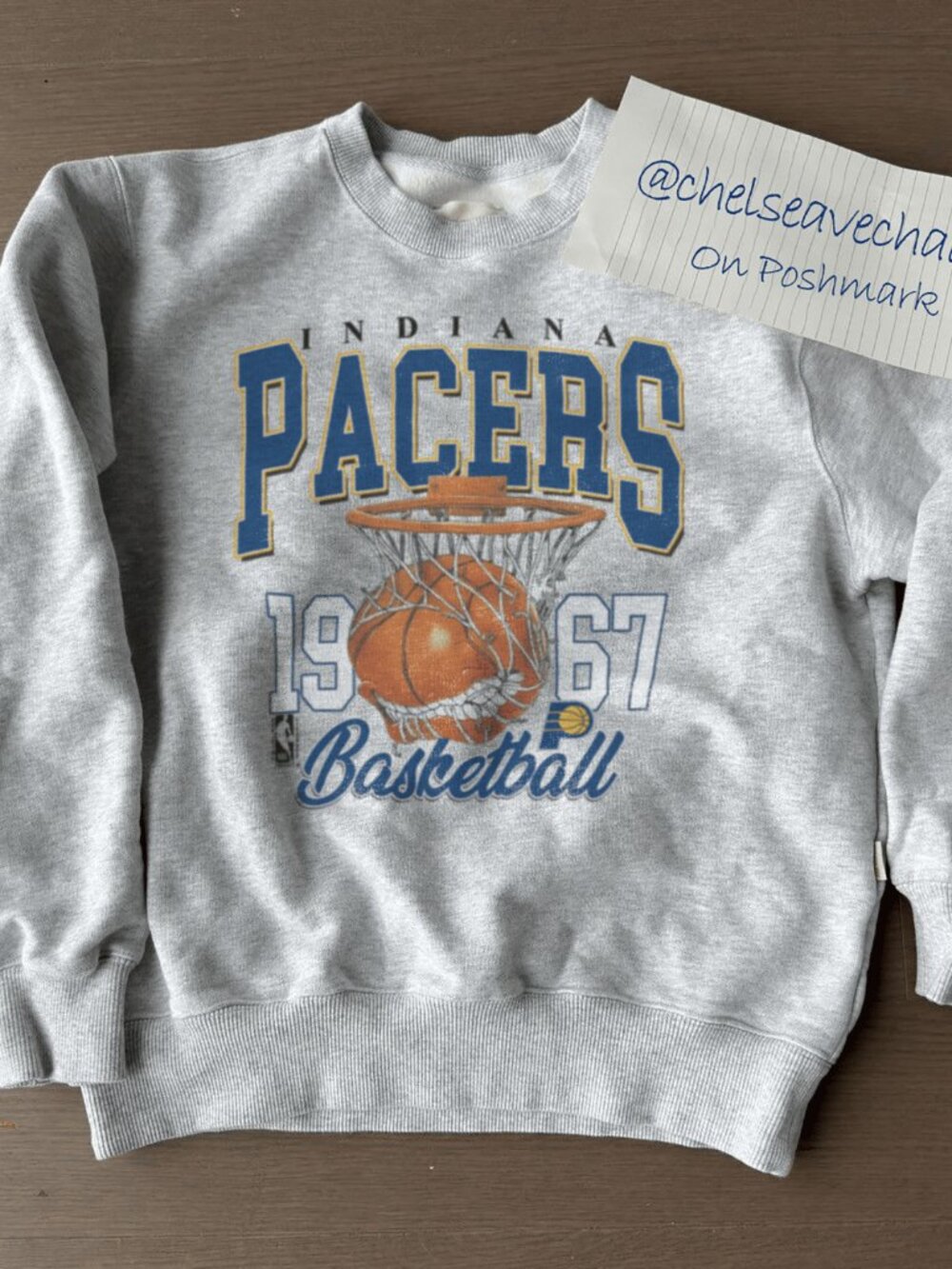 Vintage Indiana Pacers Basketball Sweatshirt, Retro Indiana Pacers NBA Shirt Tee